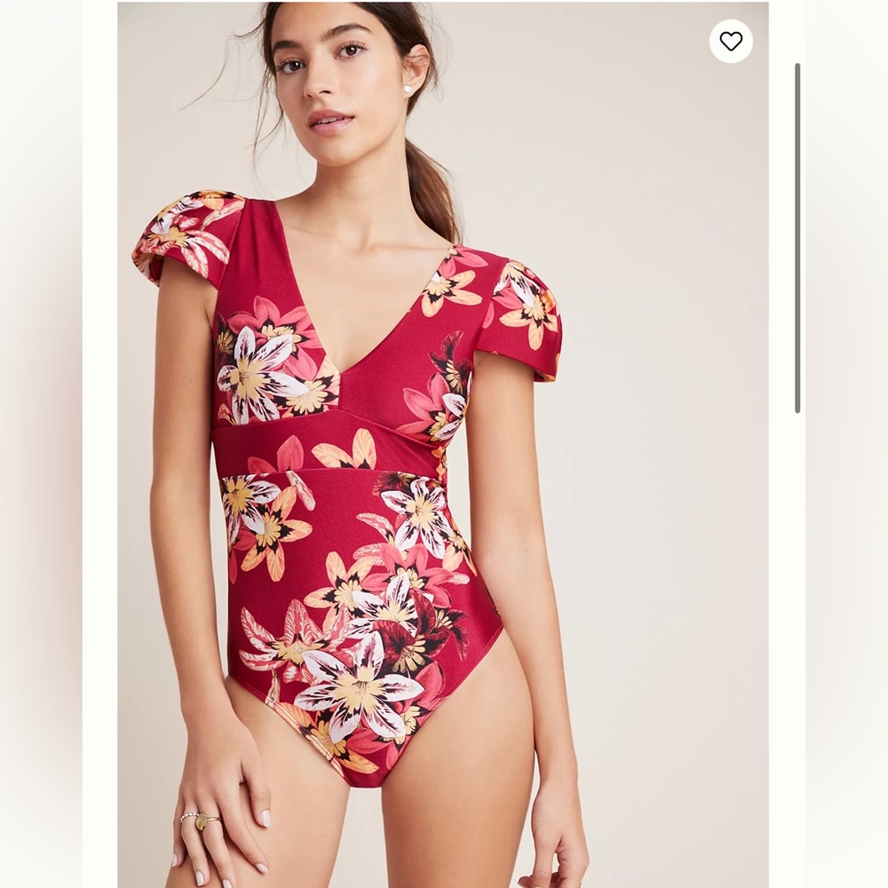 PatBo Cap Sleeve One-Piece Swimsuit